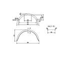 De Haan - mudguard for single-axle models HR 2680, H 2613/12, W 260 / S 800 mm