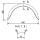 De Haan - mudguard for single-axle vehicles HR 1556, H 1509/12, W 150 / S 560 mm