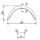 De Haan - mudguard for single-axle models HR 1850, H 1808/12, W 180 / S 500 mm