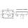 Multi-chamber lamp, left BBSKN 830 L, triangular reflector, KZL, NSL