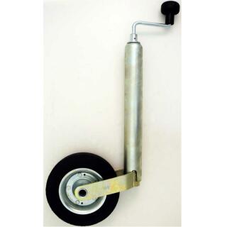 Winterhoff jockey wheel, comfort handle, round steel crank, support load 150 kg
