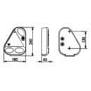 Compact light 2900/10, left indicator, brake, tail, NSL,...