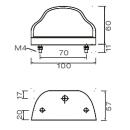 Regpoint license plate light with cable, 500 mm long,...