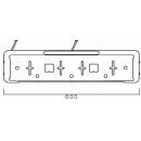 License plate holder with 0.8 m cable, including license...