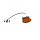 Flatpoint 2 LED side marker light, yellow with DC connection, 500 m
