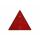 Triangular reflector red, screwable with holes