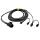 Cable set, 8 meter PVC connector, 13-pin with exit 200 mm each, bayonet connector
